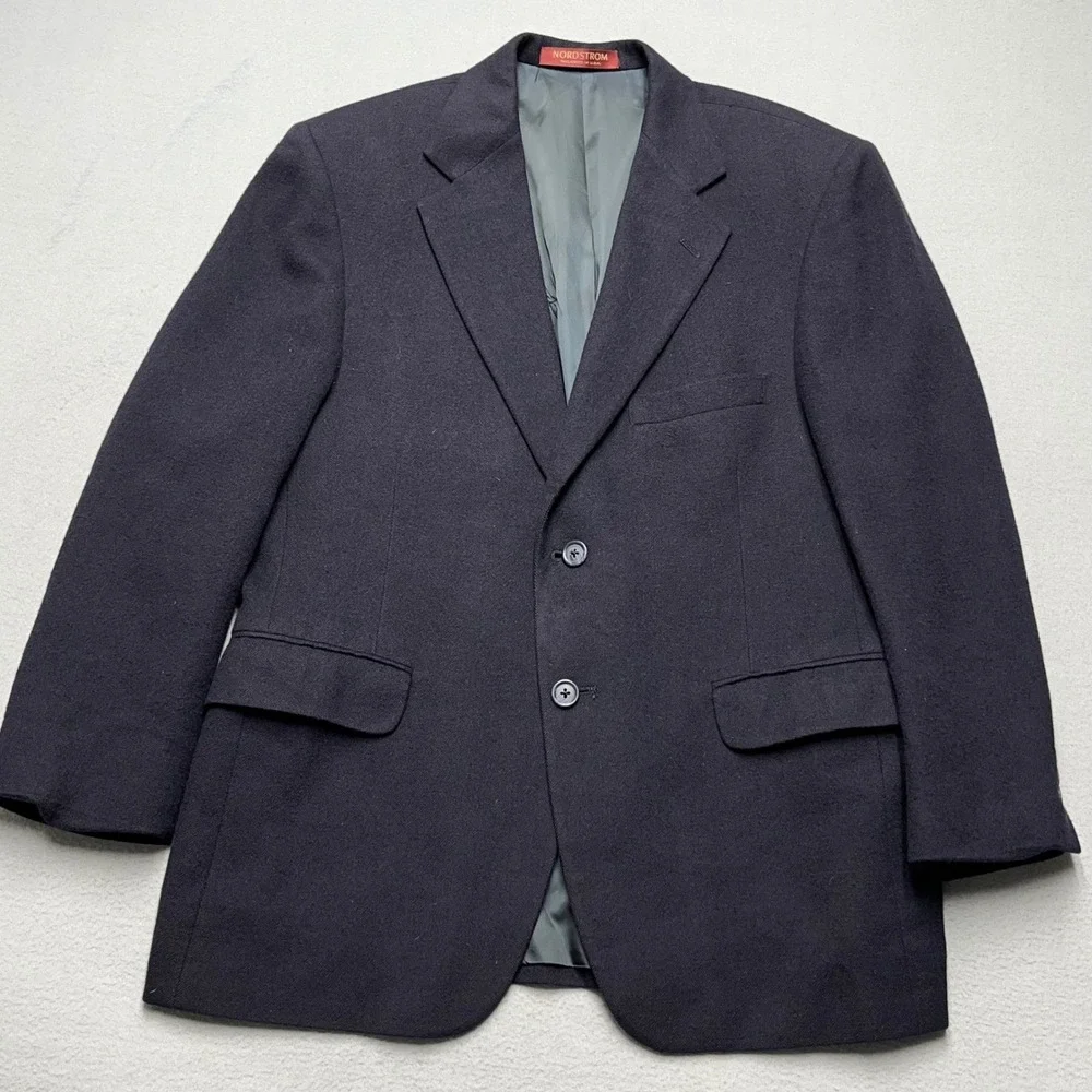 Nordstrom Men Camel‎ Hair Blazer Sport Coat Loro Piana Fabric suit Jacket 40S